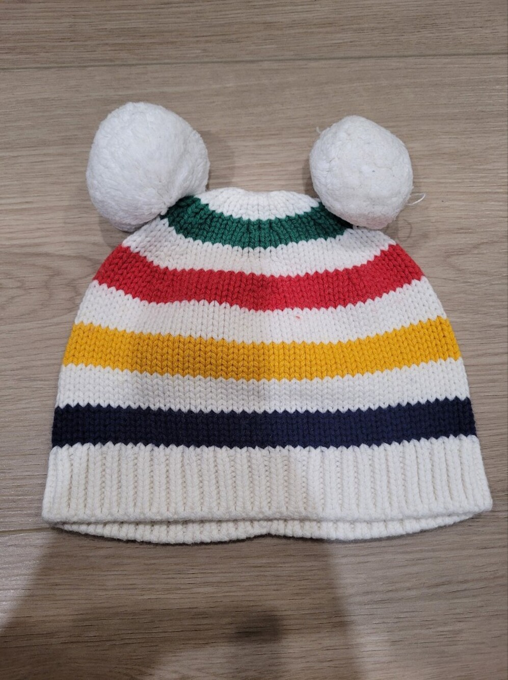 Kids 12-24M Hudsons Bay 4 Striped Pom Beanie